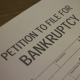 Image of petition to file bankruptcy