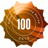 Global Restructuring Review 100 Rosette for 2018