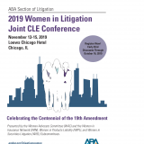 2019 Women in Litigation Joint CLE Conference Brochure Cover